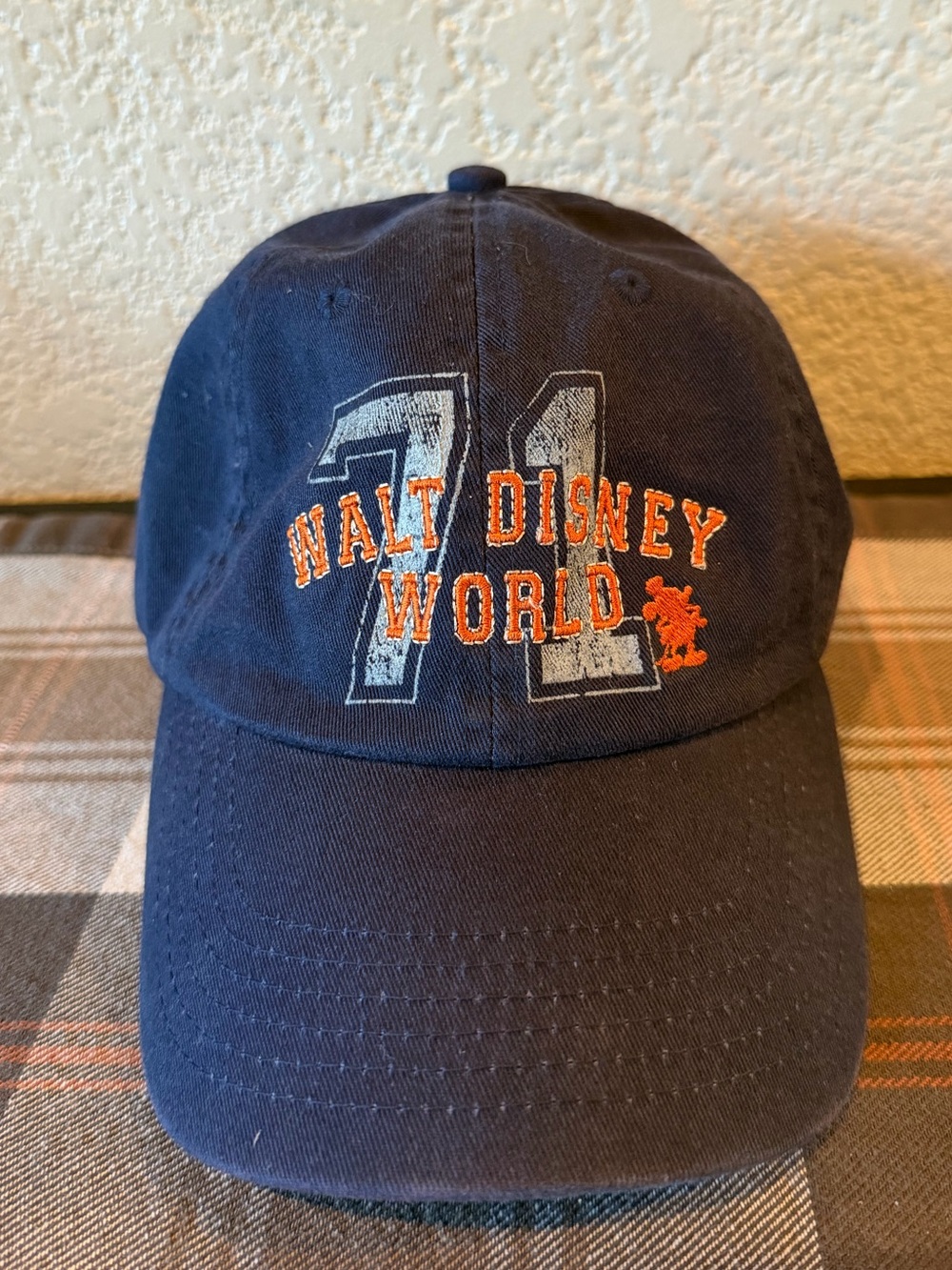 Disney Navy Blue Embroidered Walt Disney World Baseball Cap
